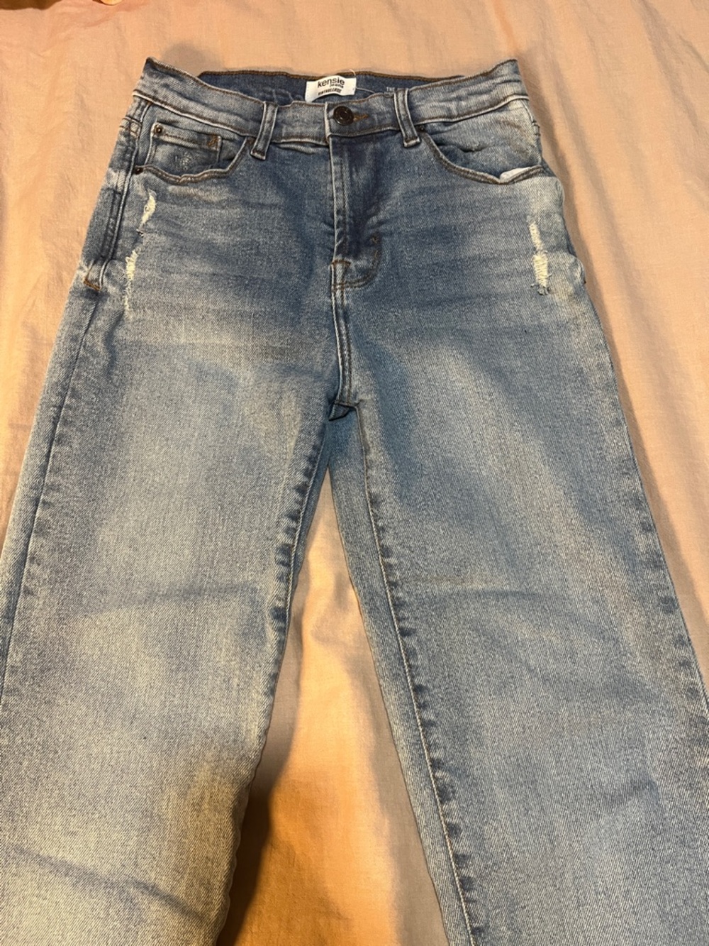Kensie Women's Skinny Jeans in Light Blue Wash